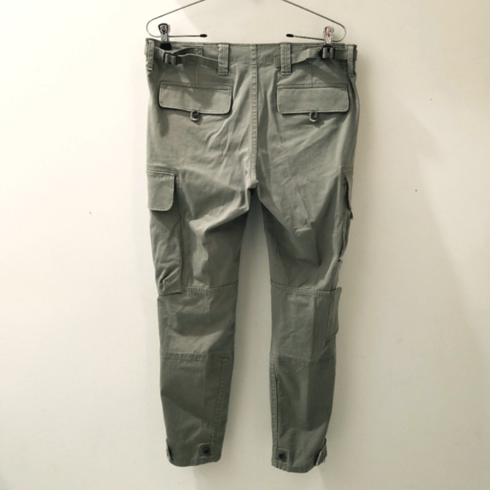 Ralph Lauren Utility Cargo Pant Khaki Sz 10-12 Fall Aesthetic MilitaryVibe - Picture 6 of 16